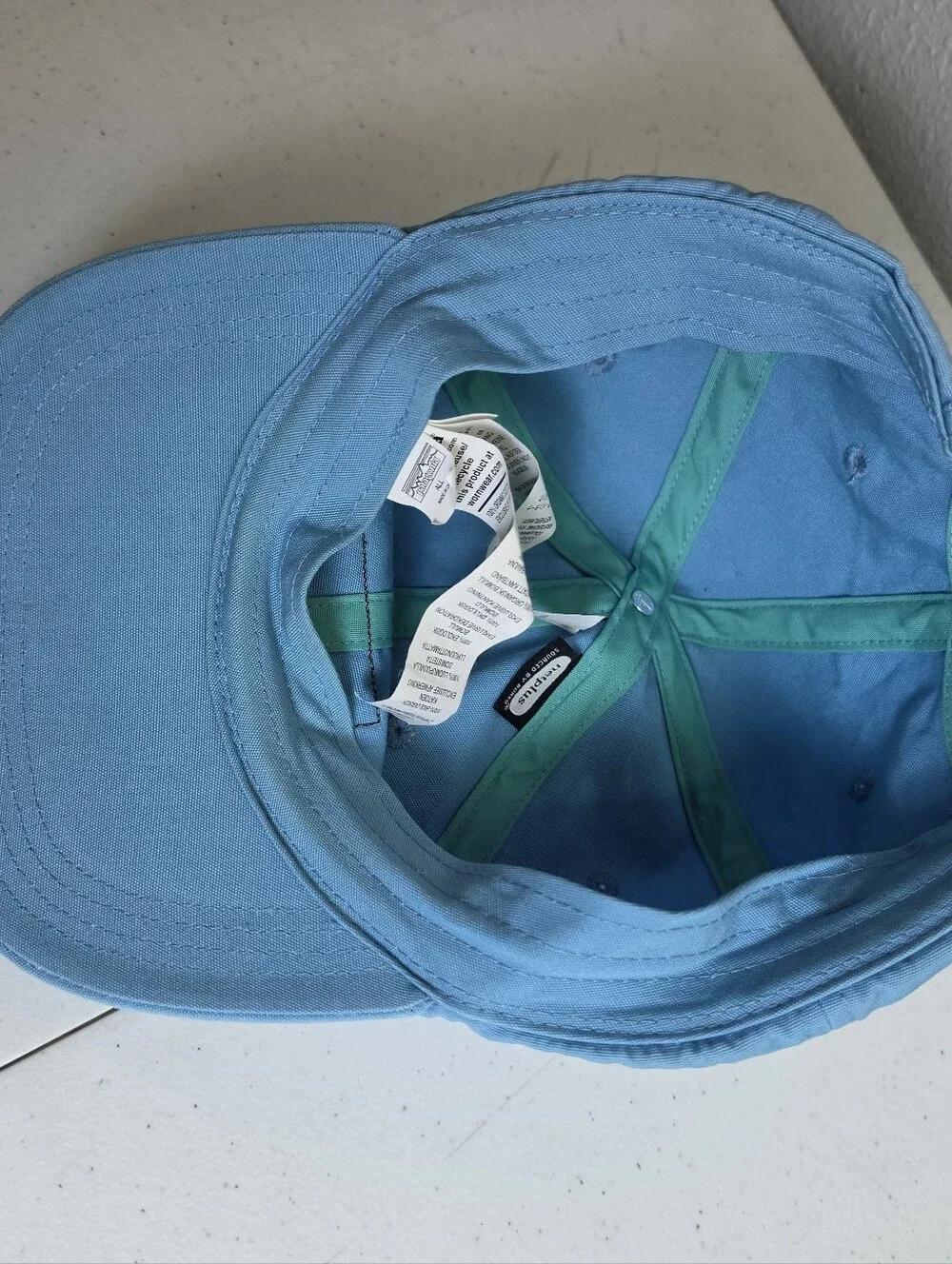 Patagonia Label Trad Cap Hat Blue One Size Blue Adjustable Organic Cotton